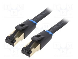 Patch cord; U/FTP; Cat 8.1; stranded; OFC; TPE; black; 8m; 30AWG