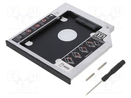 Hard discs housing: 2,5"; aluminium