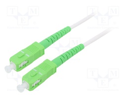 Fiber patch cord; OS2; SC/APC,both sides; 25m; LSZH; white