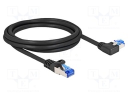 Patch cord; S/FTP; Cat: 6a; RJ45 plug,RJ45 left angled plug; 2m