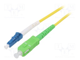 Fiber patch cord; OS2; LC/UPC,SC/APC; 3m; Optical fiber: 9/125um