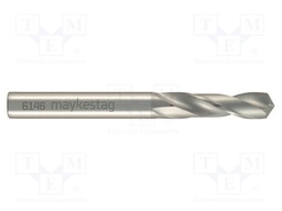 Drill bit; for metal; Ø: 3.2mm; L: 49mm; cemented carbide; case