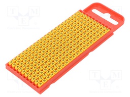 Markers for cables and wires; Label symbol: H; 2÷2.8mm; yellow