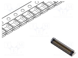 Connector: PCB to PCB; hermaphrodite; PIN: 80; 0.5mm; LSHM; SMT