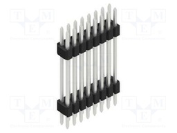 Connector: pin strips; pin header; male; PIN: 16; 1.27mm; THT; 2x8