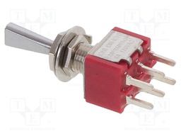 Switch: toggle; Pos: 3; (ON)-ON-(ON); 2A/250VAC; 5A/28VDC; -30÷85°C