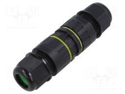 Connector: AC supply; snap-on; 24A; 450V; ways: 2; 9÷12mm; IP68