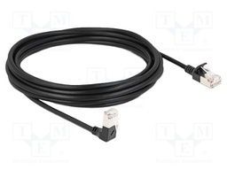 Patch cord; S/FTP; Cat: 6a; RJ45 plug,RJ45 down angled plug; 5m