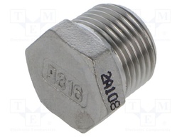 Male; max.10.5bar; 1.4408 stainless steel; G316; food industry