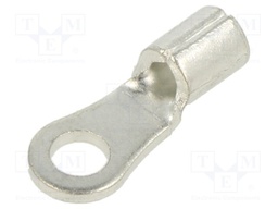 Tip: ring; M4; crimped; for cable; non-insulated; tinned; 4.3mm
