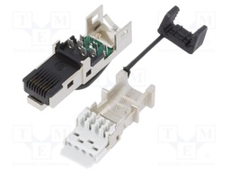 Plug; RJ45; PIN: 8; Cat: 6a,Class EA; shielded; gold-plated; IP20