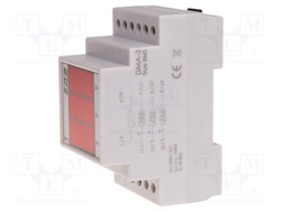 Ammeter; digital,mounting; 0÷400A; True RMS; Meas.accur: ±1%; IP20