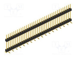 Connector: pin strips; pin header; male; PIN: 36; 2.54mm; SMT; 1x36
