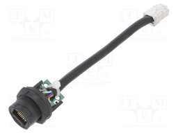 Adapter cable; 0.1m; PIN: 8; Cat: 5e; Layout: 8p8c; IP67