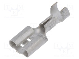 Terminal: flat; 6.3mm; 0.8mm; female; 1÷2.5mm2; crimped; straight