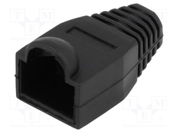 RJ45 plug boot; 6.5mm; Colour: black