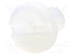 Screw; M3x4; 0.5; Head: cheese head; slotted; 0,9mm; polyamide