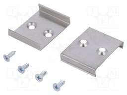 Flexible mounting plate W; natural; stainless steel