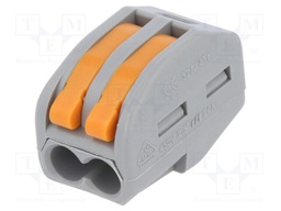 Installation quick splice; spring clamp; 0.2÷2.5mm2; 450V; 24A