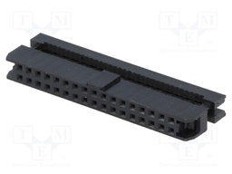 Plug; IDC; female; PIN: 34; IDC; for ribbon cable; 1mm; gold flash