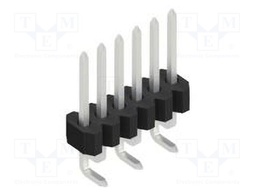 Connector: pin strips; pin header; male; PIN: 6; 1.27mm; SMT; 1x6