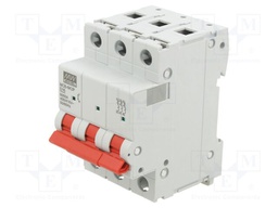 Circuit breaker; 230/400VAC; Inom: 16A; Poles: 3; Charact: D; 6kA