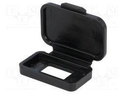 Socket cover; MUSB; IP40; Application: USB A sockets; black
