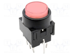 Switch: push-button; Pos: 2; DPDT; 0.1A/30VDC; transparent; THT