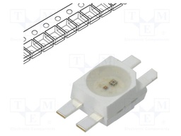 Programmable LED; RGB; SMD; 3528; 3÷7.5VDC; 3.2x2.8x1.78mm; 800kHz