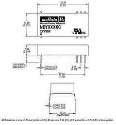 Converter: DC/DC; 3W; Uin: 36÷72V; Uout: 5VDC; Iout: 87mA; DIP; 6.2g