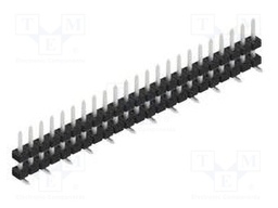 Connector: pin strips; pin header; male; PIN: 23; 2mm; SMT; 1x23