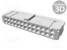 Plug; IDC; female; PIN: 26; IDC; for ribbon cable; 1.27mm