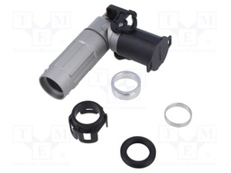 Connector: DC supply; male; angled; for cable; -40÷125°C; PowerLok