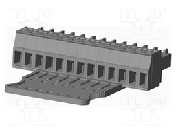 Connector: pluggable terminal block; plug; female; straight; grey