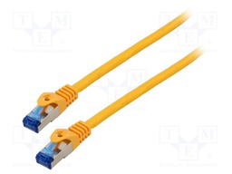 Patch cord; S/FTP; 6a; stranded; CCA; LSZH; orange; 10m; 26AWG