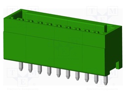 Connector: pluggable terminal block; socket; male; straight; THT
