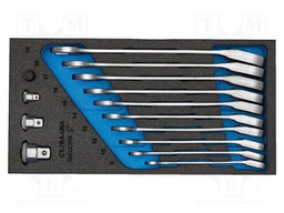 Wrench-set; rattle,combination spanner