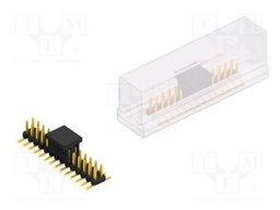 Connector: pin strips; pin header; male; PIN: 28; 2mm; SMT; 2x14
