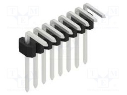 Connector: pin strips; pin header; male; PIN: 8; 1.27mm; THT; 1x8