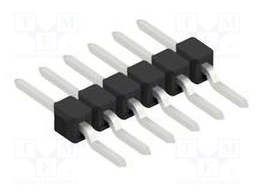Connector: pin strips; pin header; male; PIN: 6; 2.54mm; SMT; 1x6