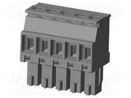 Connector: pluggable terminal block; plug; female; angled 90°