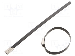 Cable tie; L: 125mm; W: 4.6mm; stainless steel AISI 304; 450N