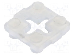 Spacer sleeve; LED; ØLED: 3mm,5mm; L: 1.5mm; natural; UL94V-2; T: 1mm