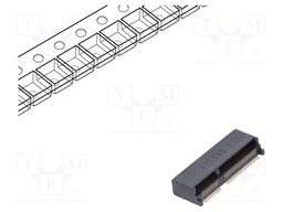 Connector: M.2 (NGFF); horizontal; SMT; gold flash; PIN: 67; 0.5A