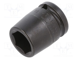 Wrench; hex socket,socket spanner,impact; HEX 18mm; 1/2"; short