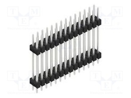 Connector: pin strips; pin header; male; PIN: 28; 2.54mm; THT; 2x14
