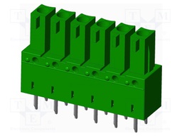 Connector: pluggable terminal block; socket; female; angled 90°