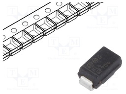 Diode: rectifying; SMD; 600V; 1A; 80ns; Package: reel,tape; SMA