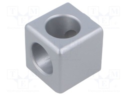 Mounting coupler; for profiles; hexagonal; W: 40mm; H: 40mm; L: 40mm