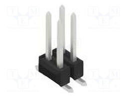 Connector: pin strips; pin header; male; PIN: 4; 2.54mm; SMT; 2x2